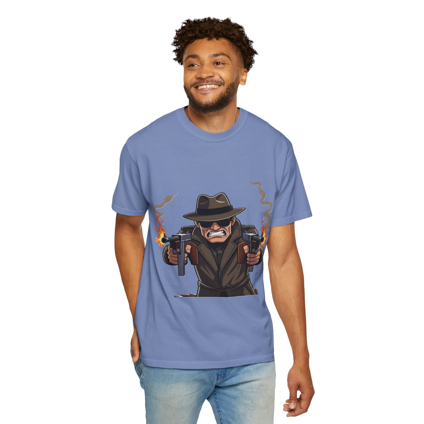 Vintage Gangster Shooter T-Shirt – Retro Mobster Graphic Tee