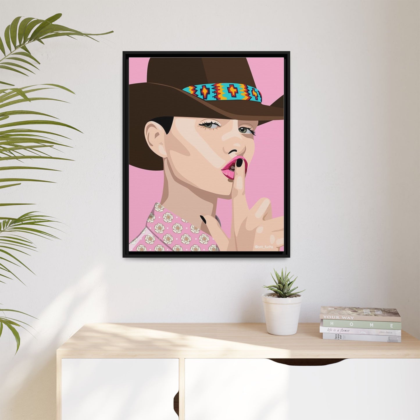 Vivid 63 by Orit Fuchs Matte Framed Canvas Wall Art