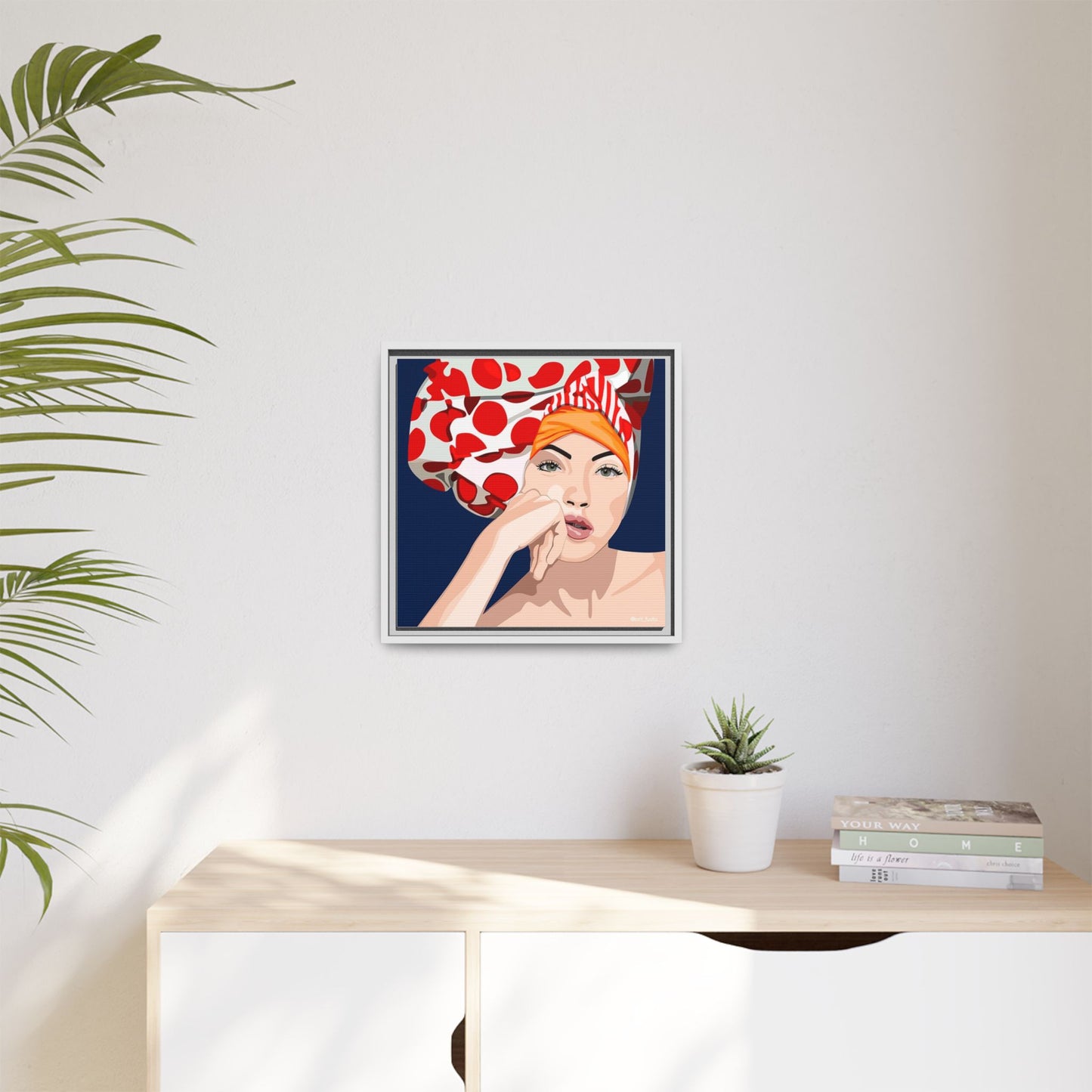 Vivid 20 by Orit Fuchs Pop Art Matte Canvas Framed Wall Art Print