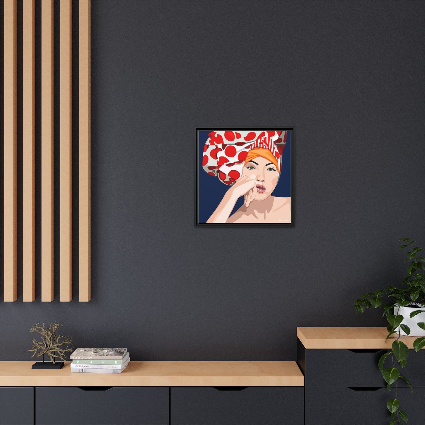 Vivid 20 by Orit Fuchs Pop Art Matte Canvas Framed Wall Art Print