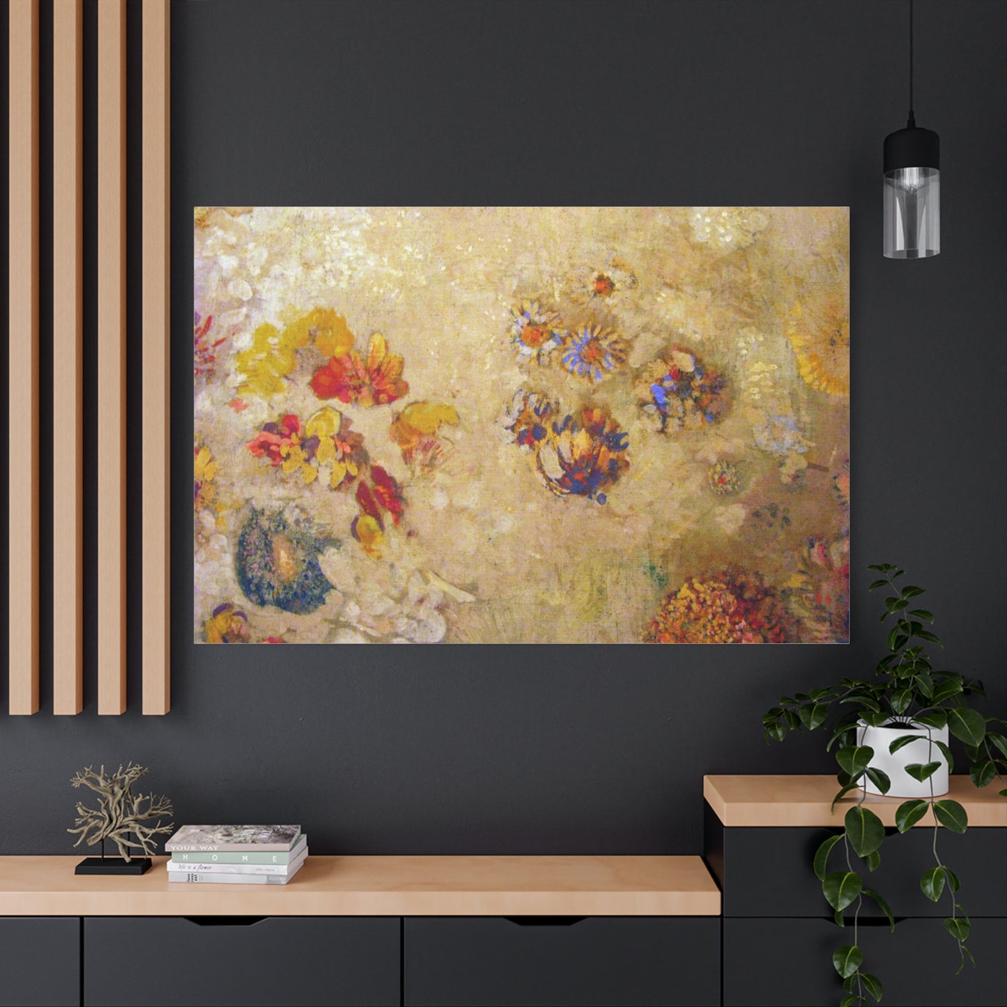 Andrevanb Panneau Décoratif by Odilon Redon Matte Canvas Wall Art Print