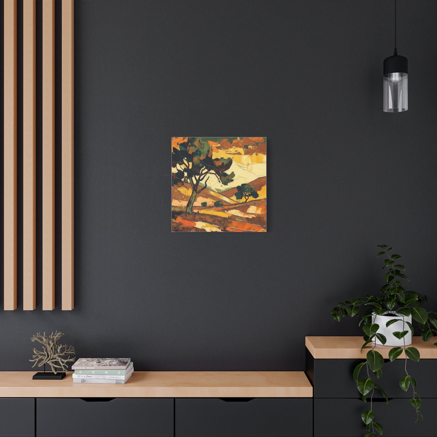 Abstract Autumn Landscape Canvas