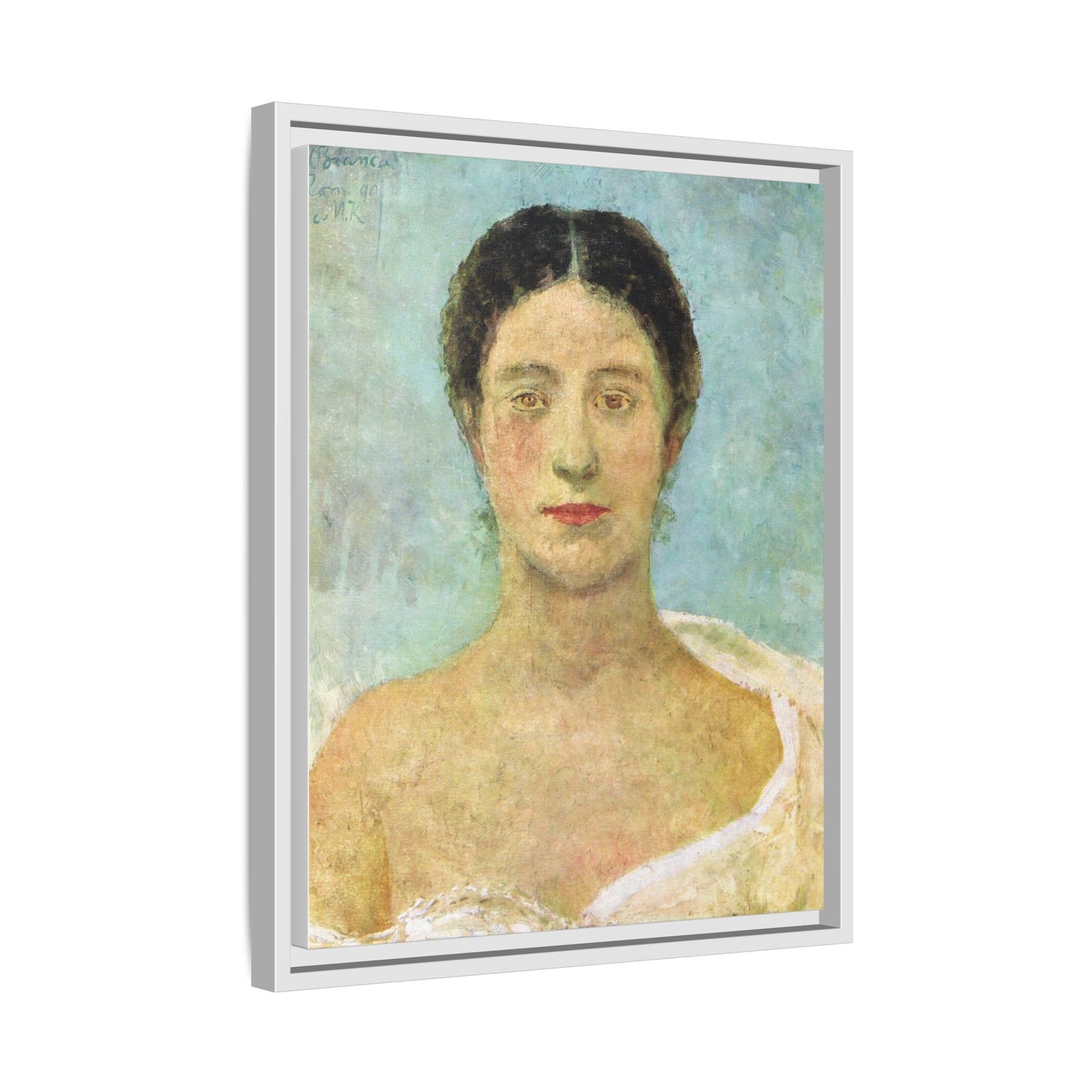 Bianca by Max Klinger Framed Matte Canvas Portrait Print