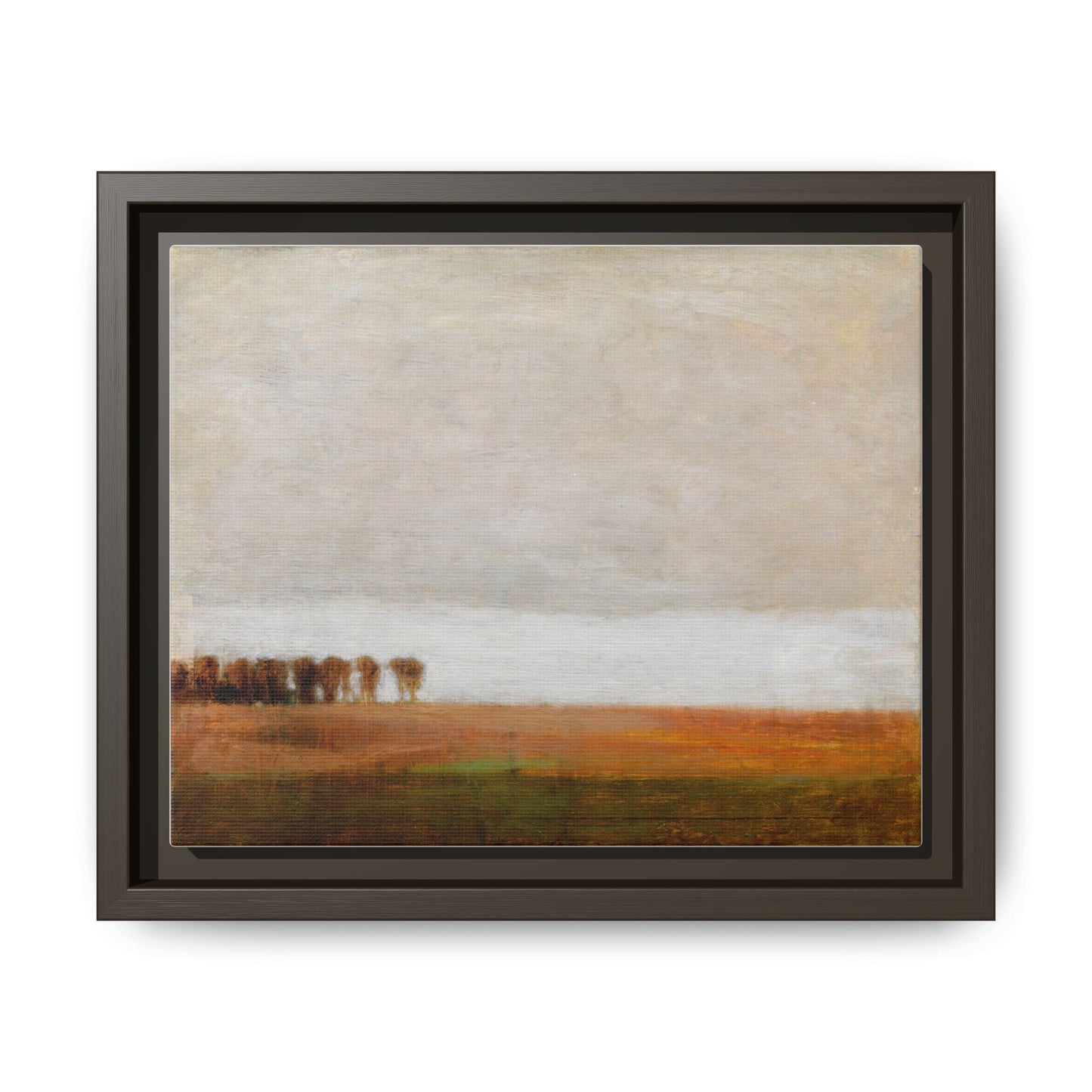 View of Jaegersborg Allé, North of Copenhagen by Vilhelm Hammershøi Framed Matte Canvas Wall Art Print