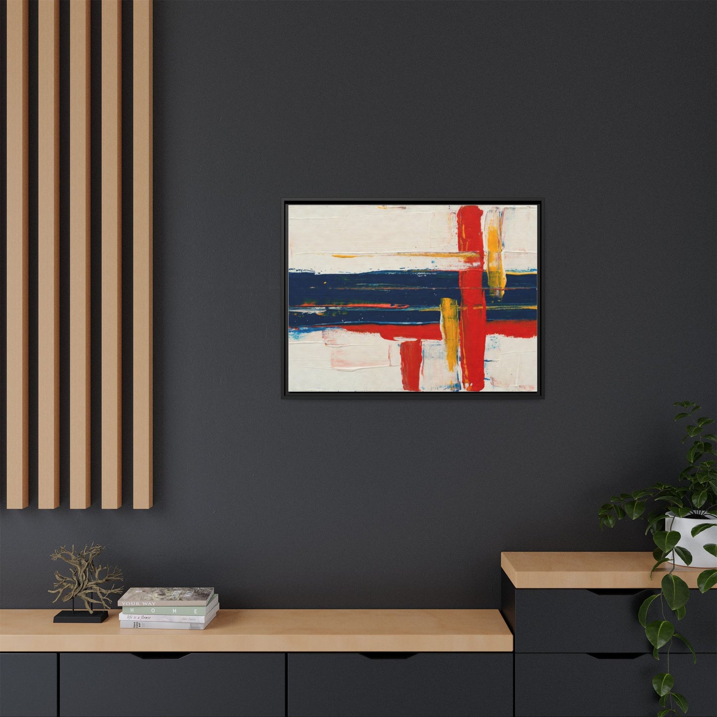 Matte Canvas, Framed (Multi-color)