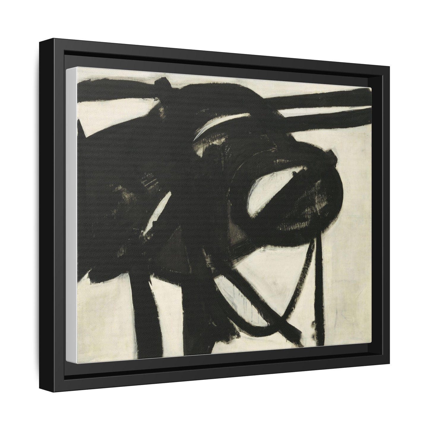 Chief by Franz Kline Abstract Matte Canvas Framed Wall Art