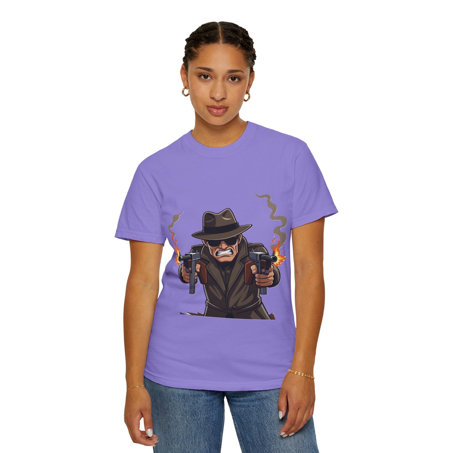 Vintage Gangster Shooter T-Shirt – Retro Mobster Graphic Tee