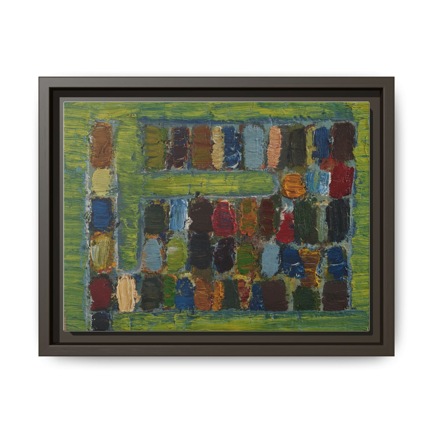 JMC-1970-3 by Jean-Michel Coulon Matte Canvas Framed Wall Art Print