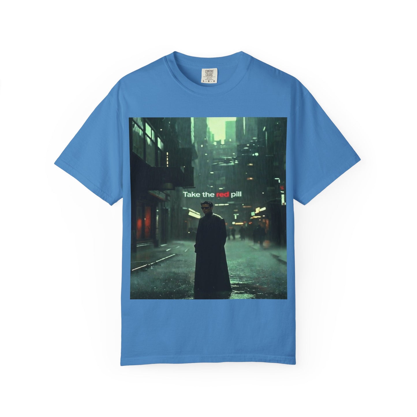 Take the Red Pill T-Shirt — Cyberpunk Noir Graphic Tee