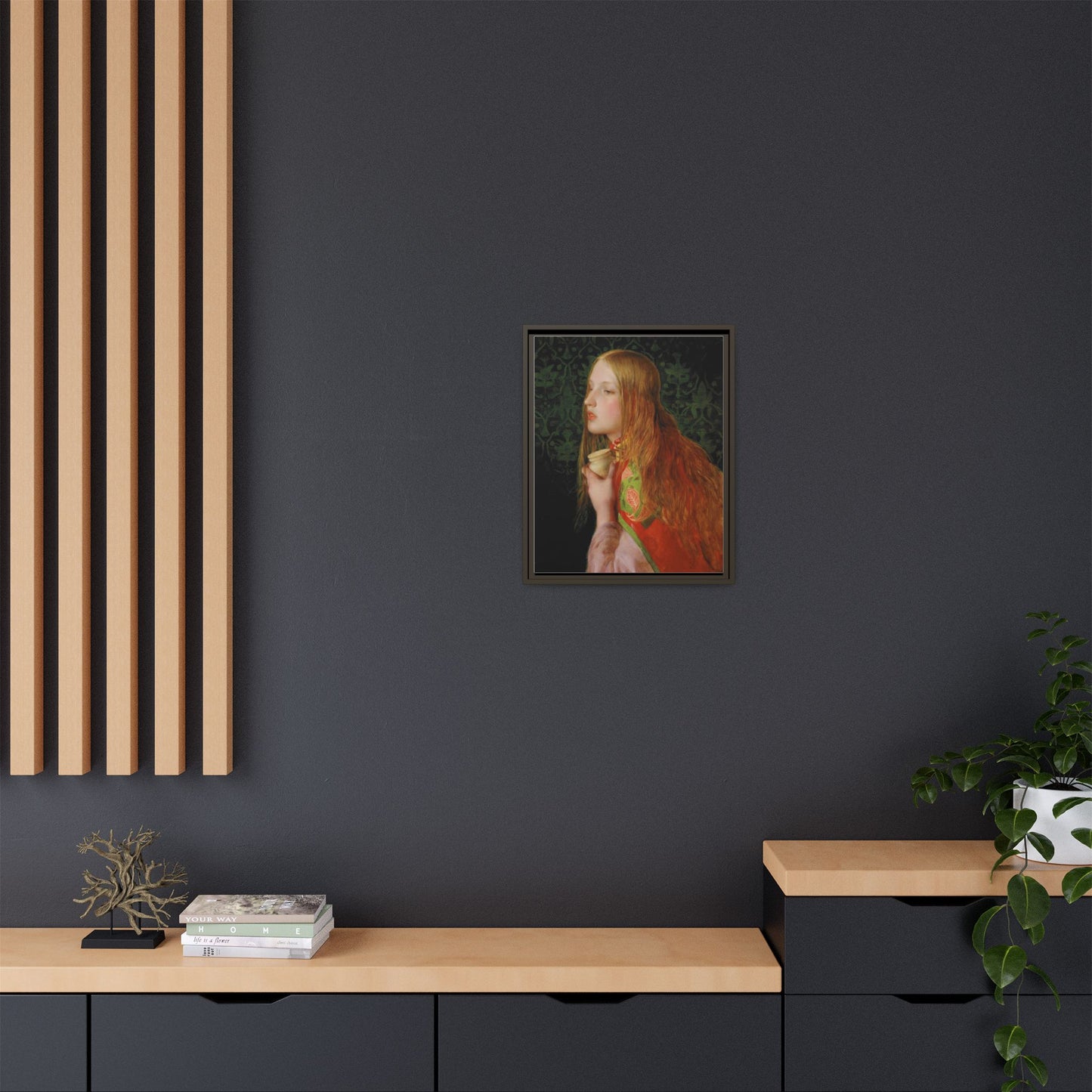 Mariya Magdalena by Frederick Sandys Framed Matte Canvas Wall Art Print
