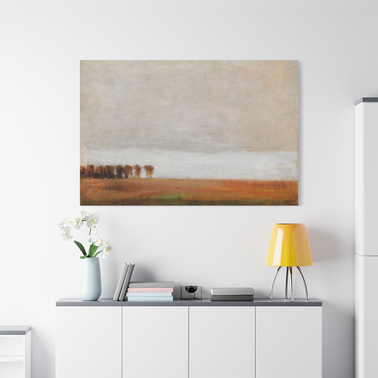 View of Jaegersborg Allé, North of Copenhagen by Vilhelm Hammershøi Canvas Wall Art Print
