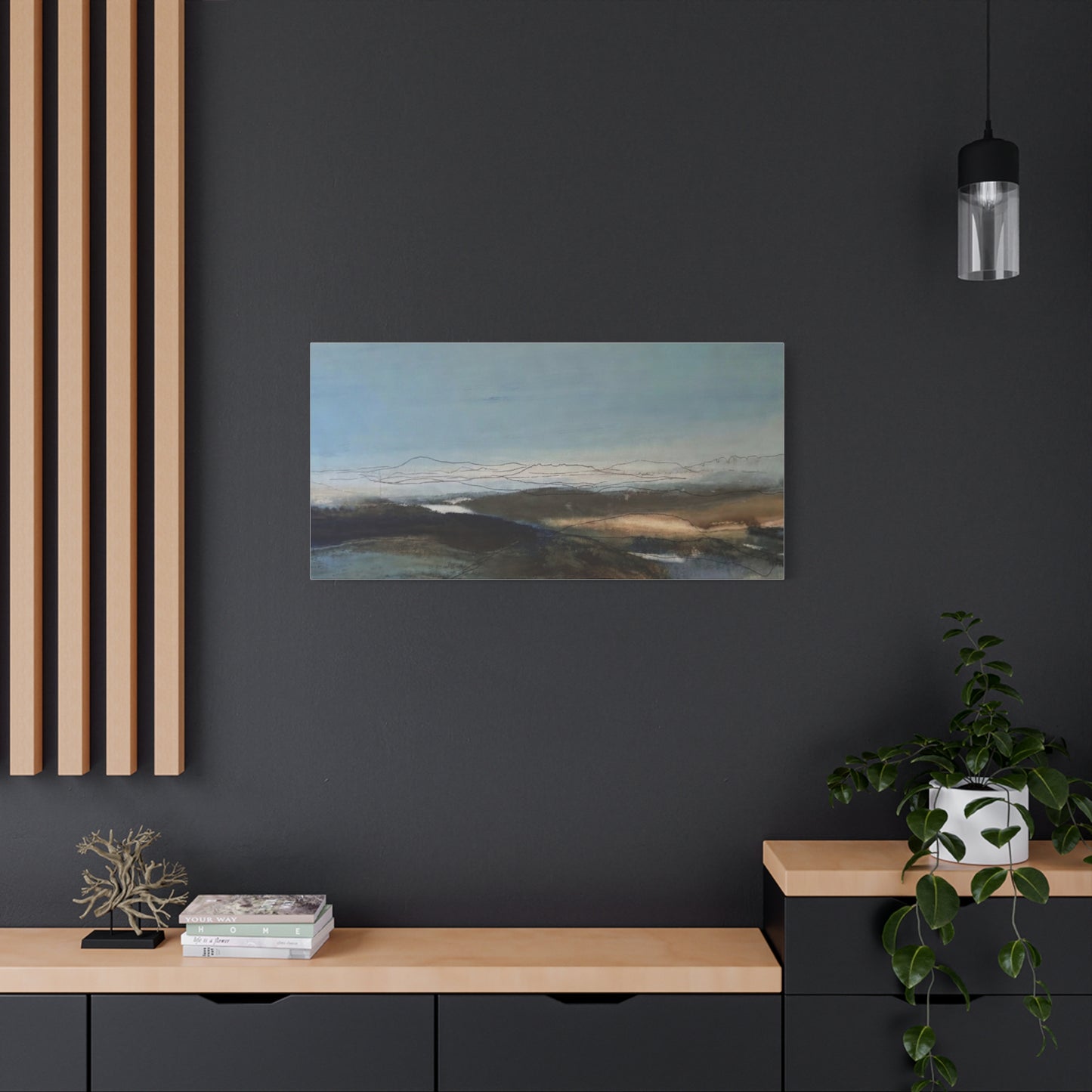 Blue landscape Matte Canvas, Stretched, 1.25"