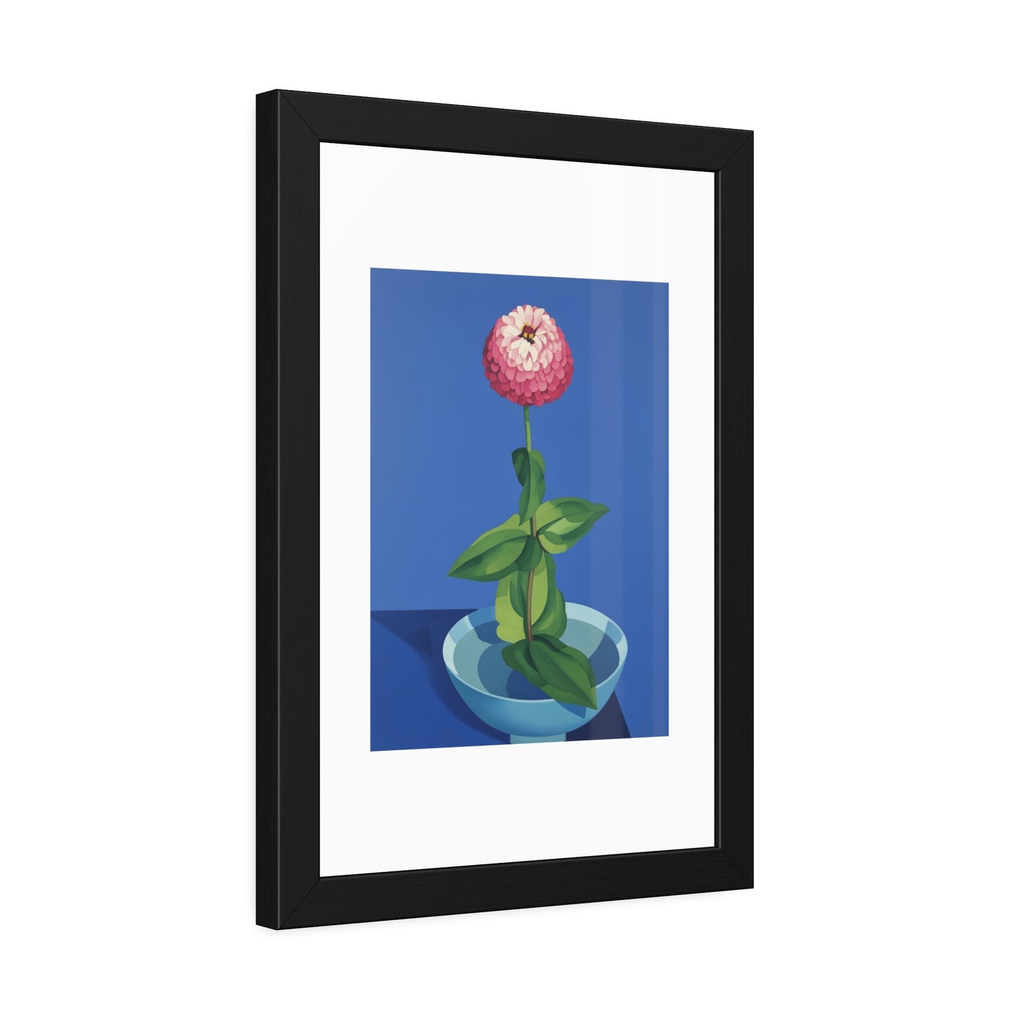 Framed Poster — Pink Bloom Still Life Wall Art