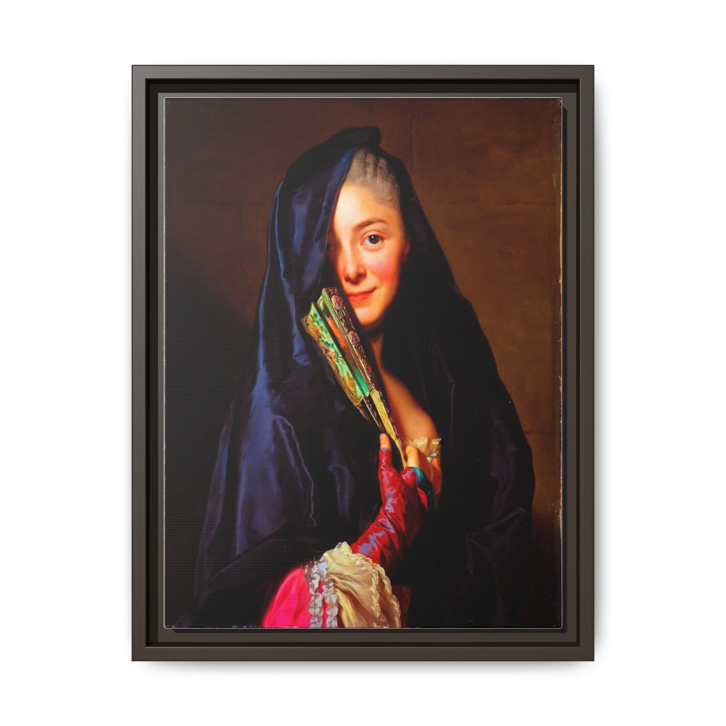 Framed Matte Canvas Wall Art — Classical Portrait Print
