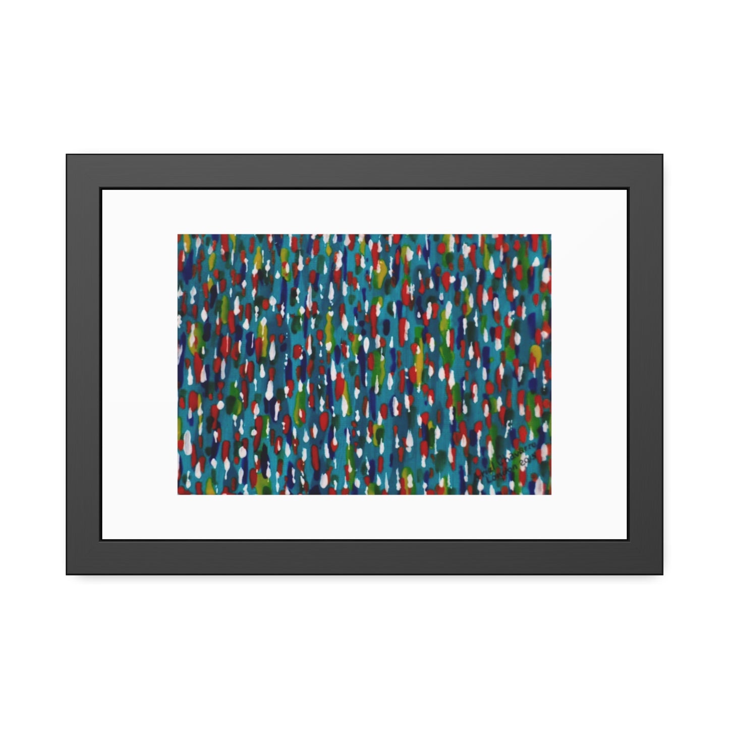 Colours Of The Soul Reflecting On Water by Ariel Chavarro Avila Framed Wall Art Print
