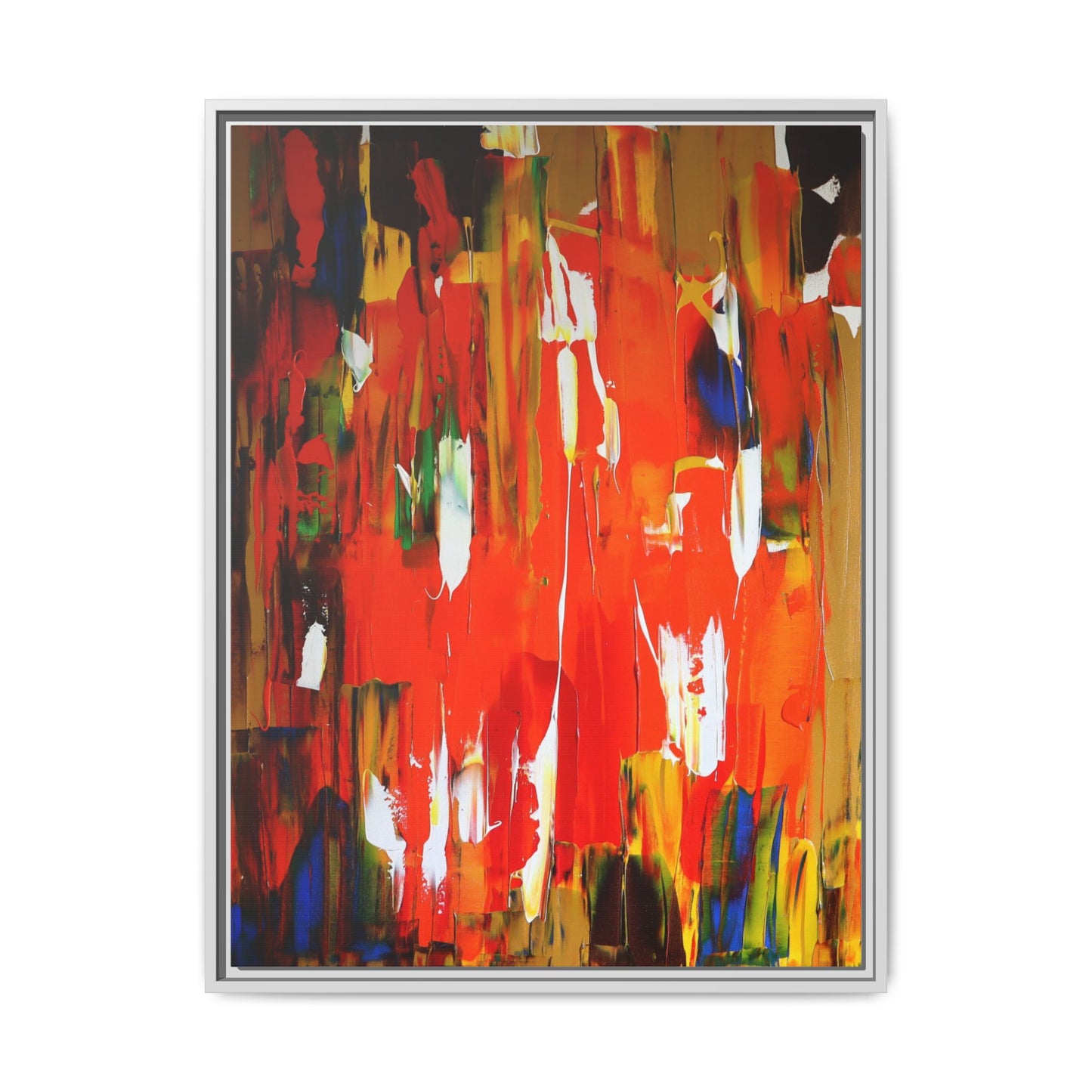 Burn baby burn by Norman Barrett Framed Matte Canvas Wall Art
