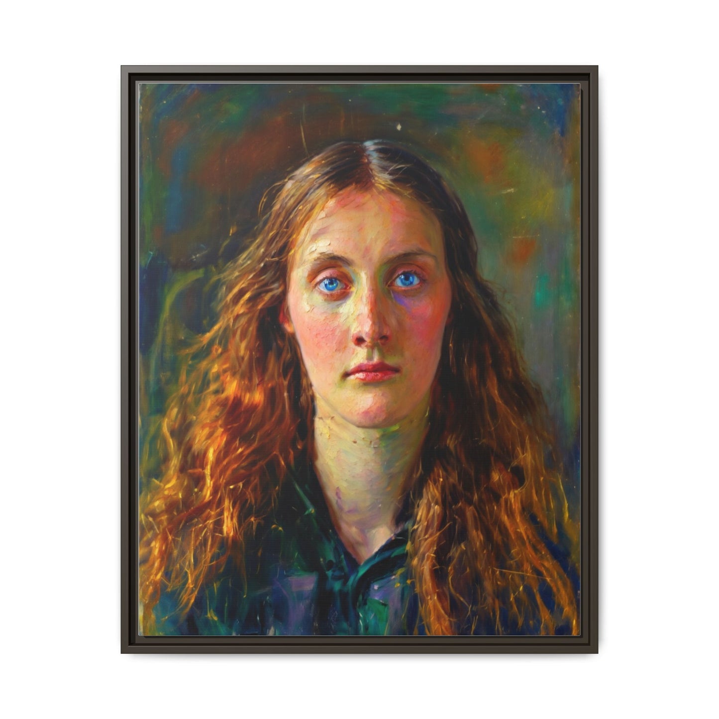 Framed Matte Canvas Print — Vintage Portrait Art