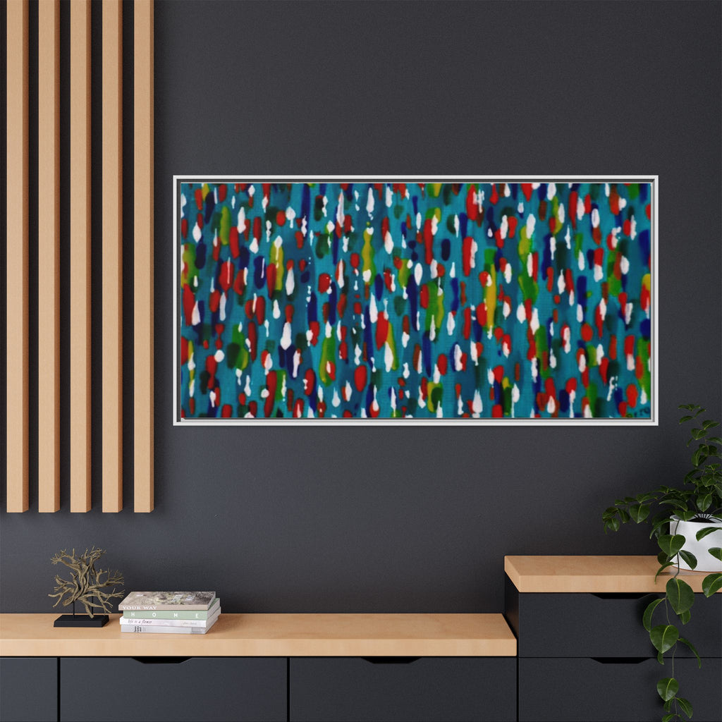 Colours Of The Soul Reflecting On Water by Ariel Chavarro Avila Matte Canvas Framed Art