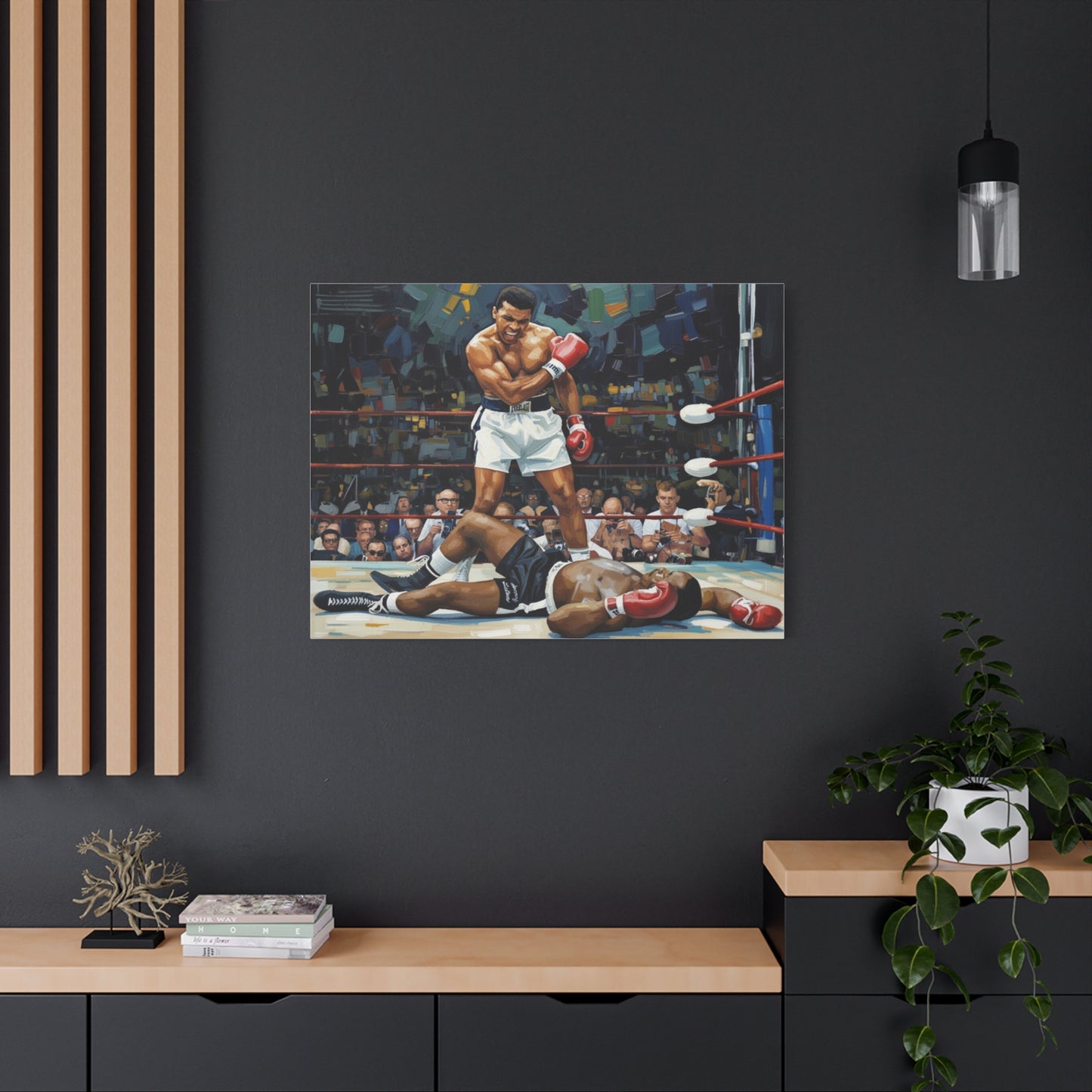 Muhammad Ali 'The Knockout' Matte Canvas Wall Art