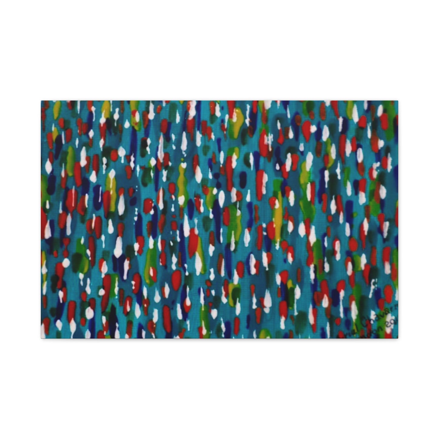 Colours Of The Soul Reflecting On Water by Ariel Chavarro Avila Matte Canvas Wall Art