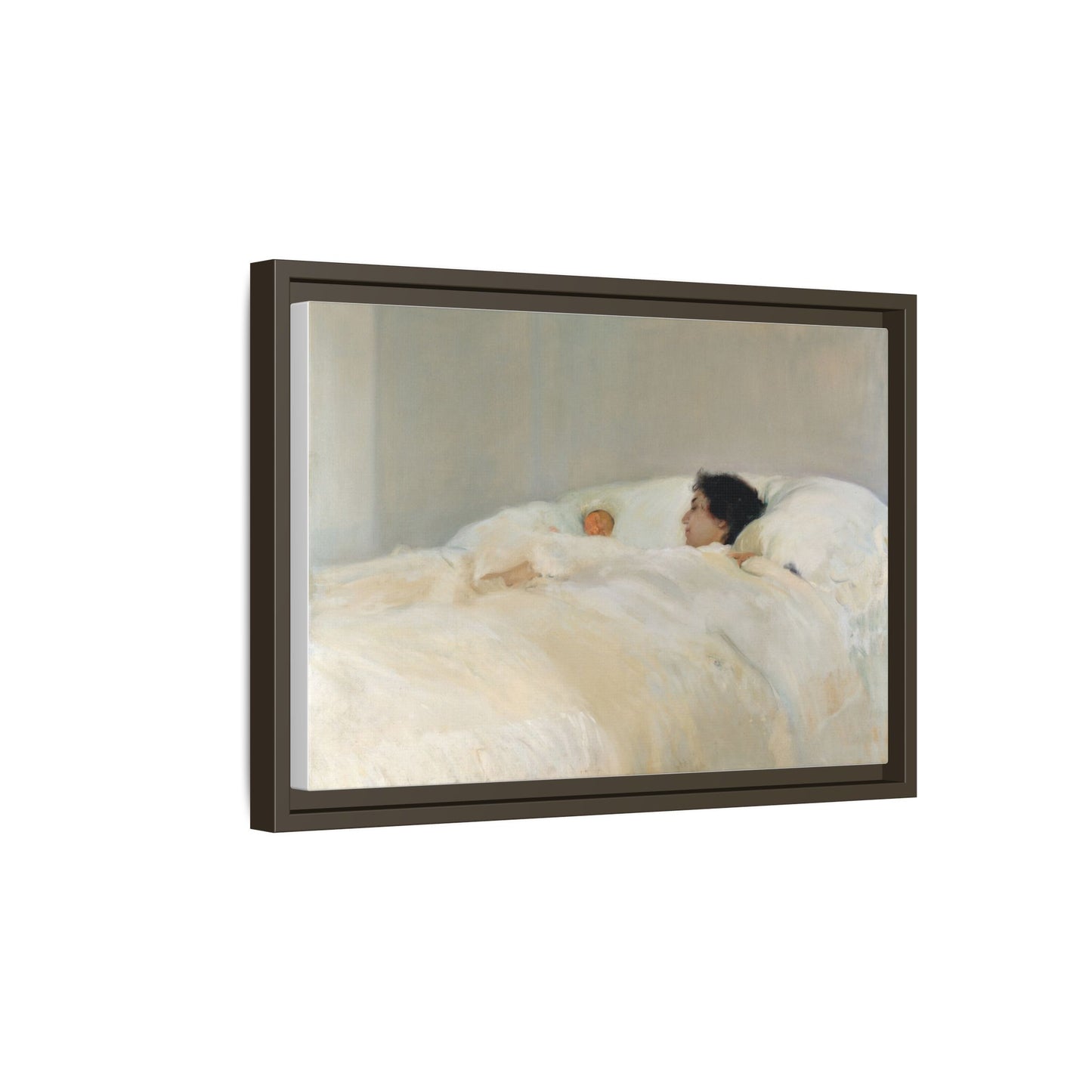 Mother by Joaquin Sorolla y Bastida Framed Matte Canvas Wall Art Print