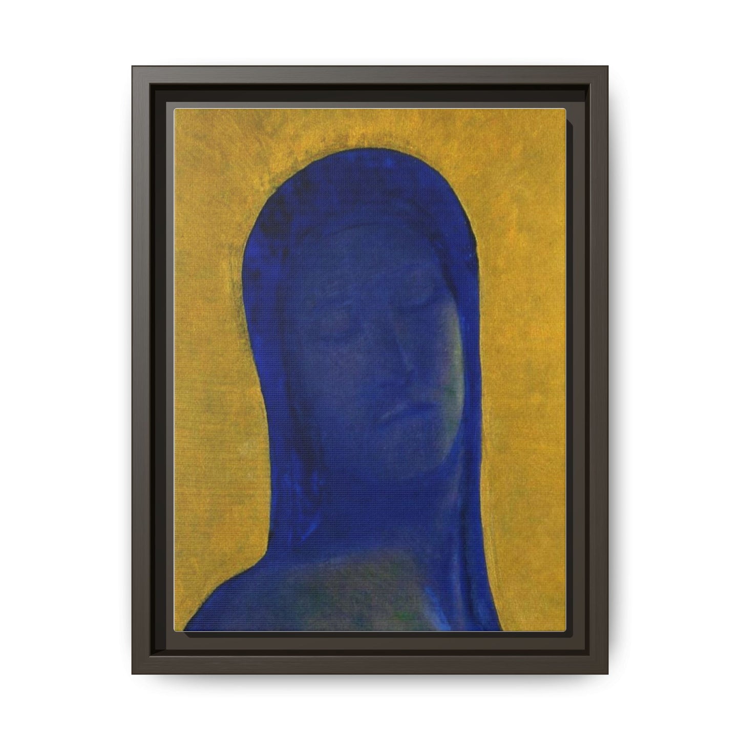 Closed Eyes by Odilon Redon Framed Matte Canvas Wall Art Print
