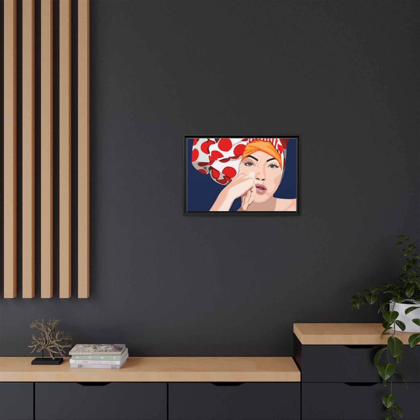 Vivid 20 by Orit Fuchs Pop Art Matte Canvas Framed Wall Art Print
