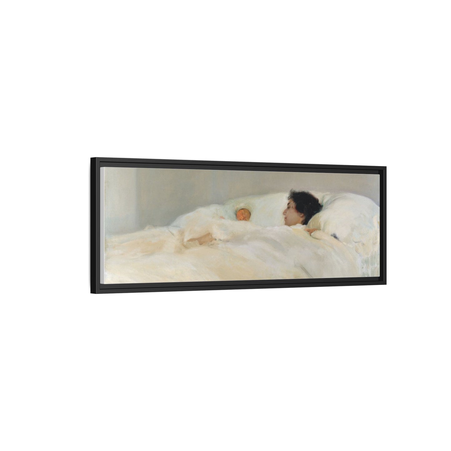Mother by Joaquin Sorolla y Bastida Framed Matte Canvas Wall Art Print