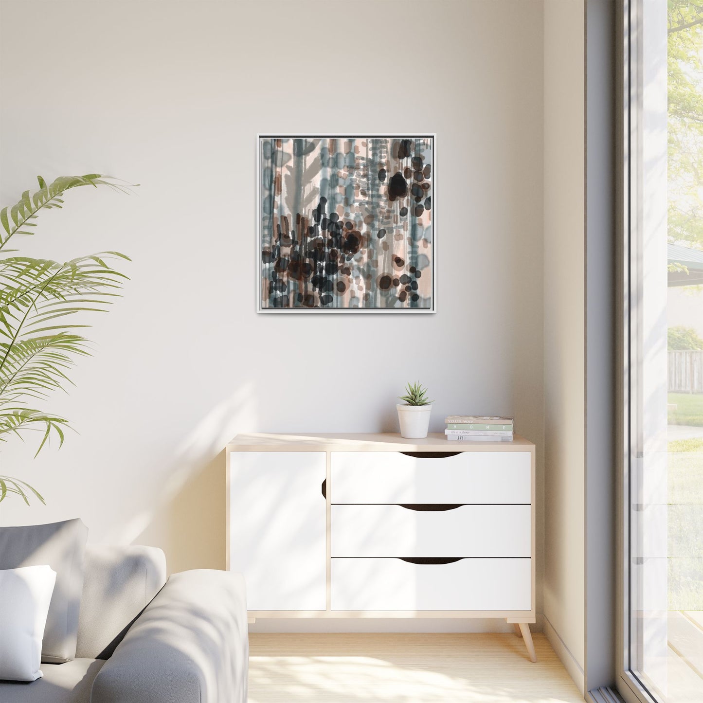 Vleken by an unknown artist Framed Canvas Art