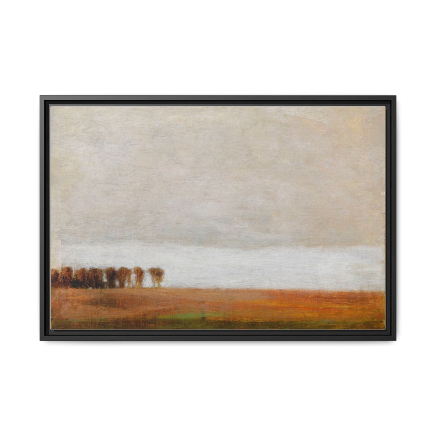 View of Jaegersborg Allé, North of Copenhagen by Vilhelm Hammershøi Framed Matte Canvas Wall Art Print