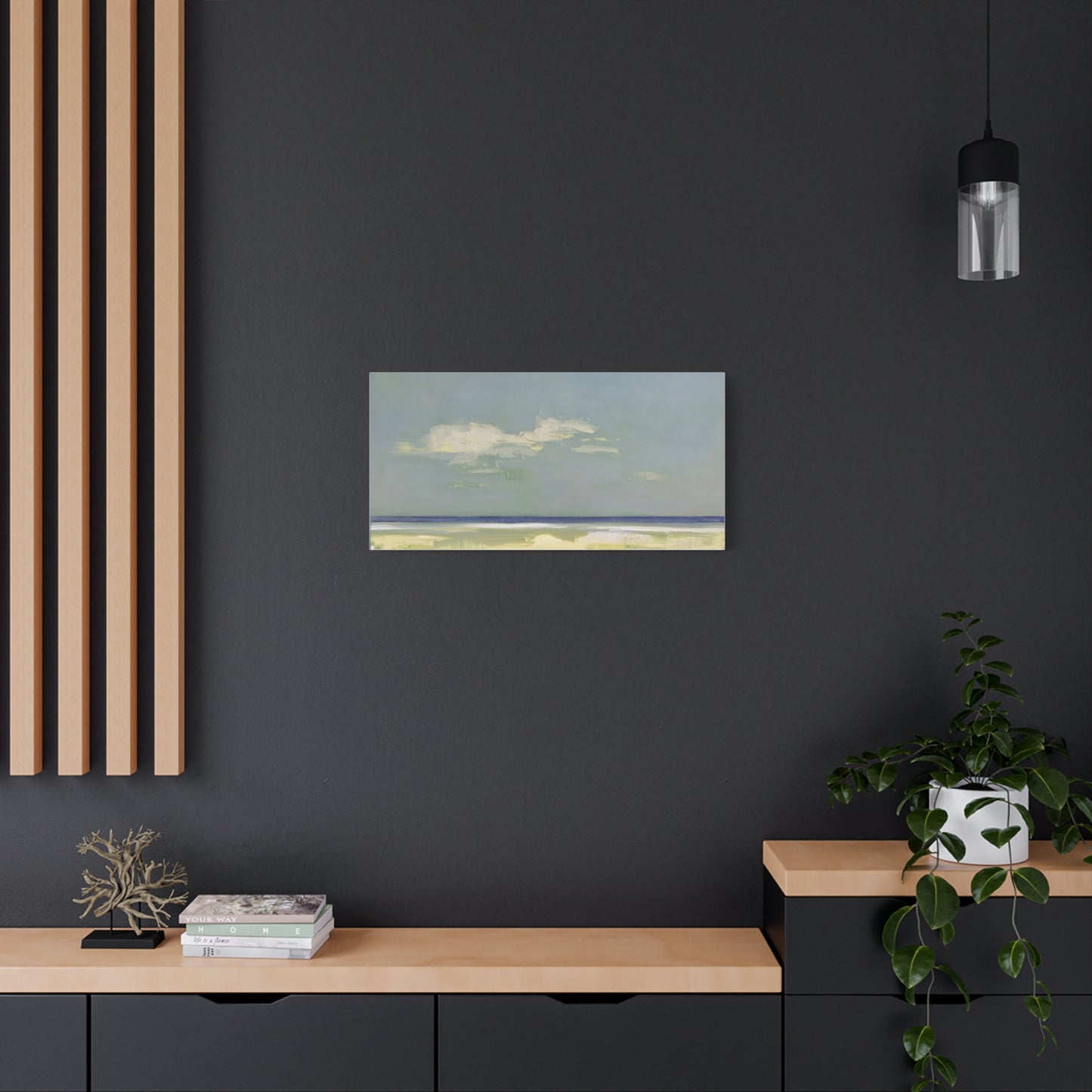 Coastal Breeze Abstract Canvas - Matte Stretched Wall Art