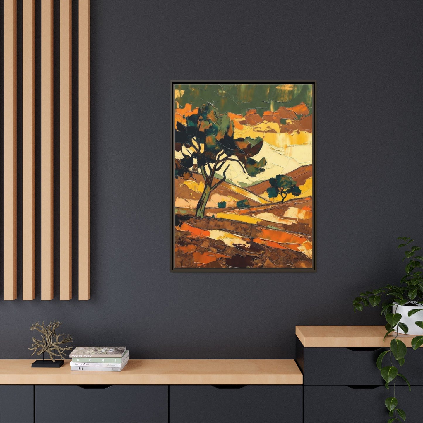 Framed Matte Canvas Landscape Art Print