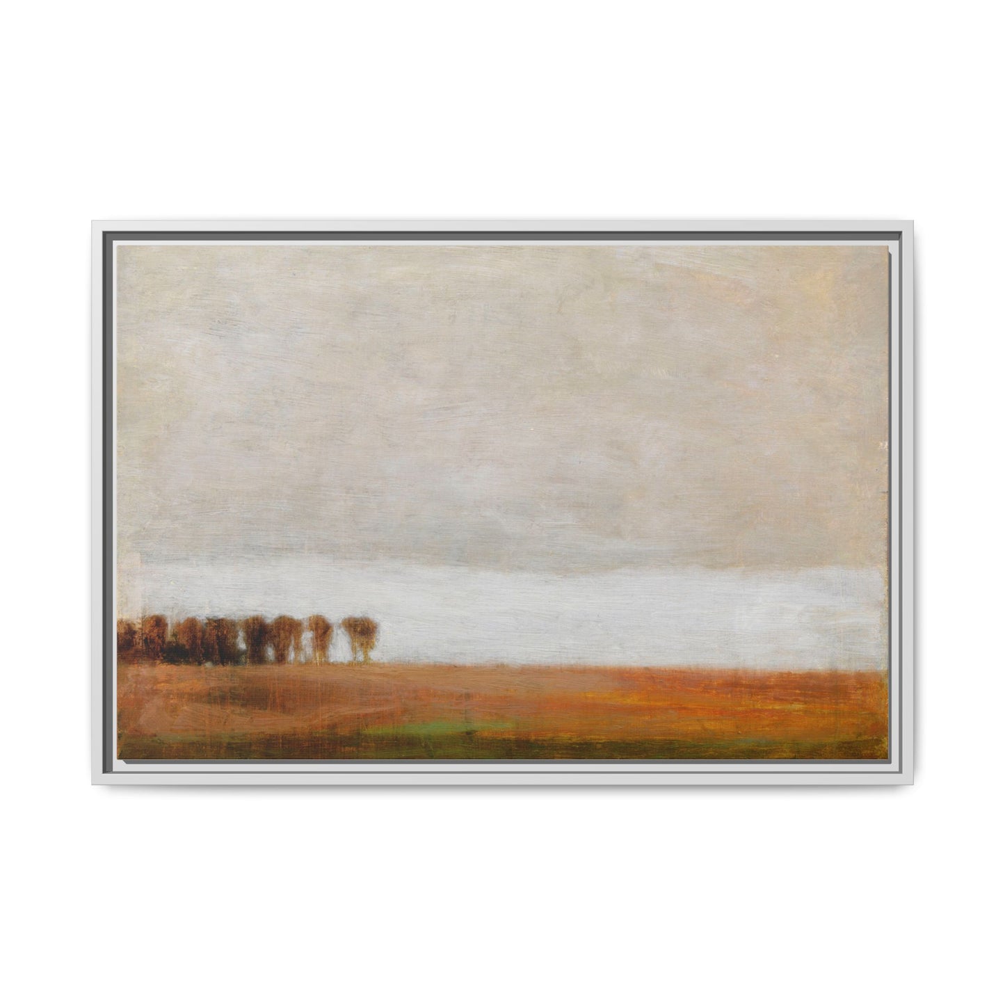 View of Jaegersborg Allé, North of Copenhagen by Vilhelm Hammershøi Framed Matte Canvas Wall Art Print