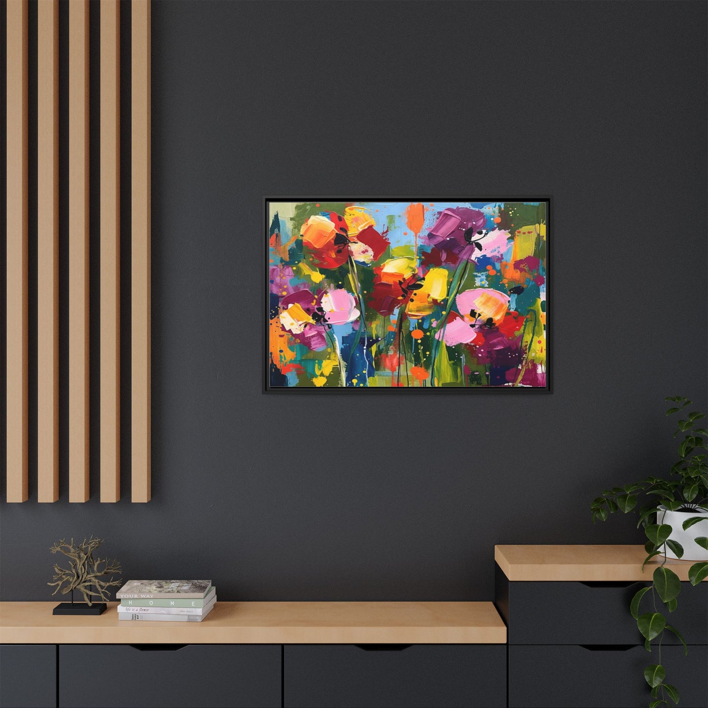 Matte Canvas, Framed (Multi-color)