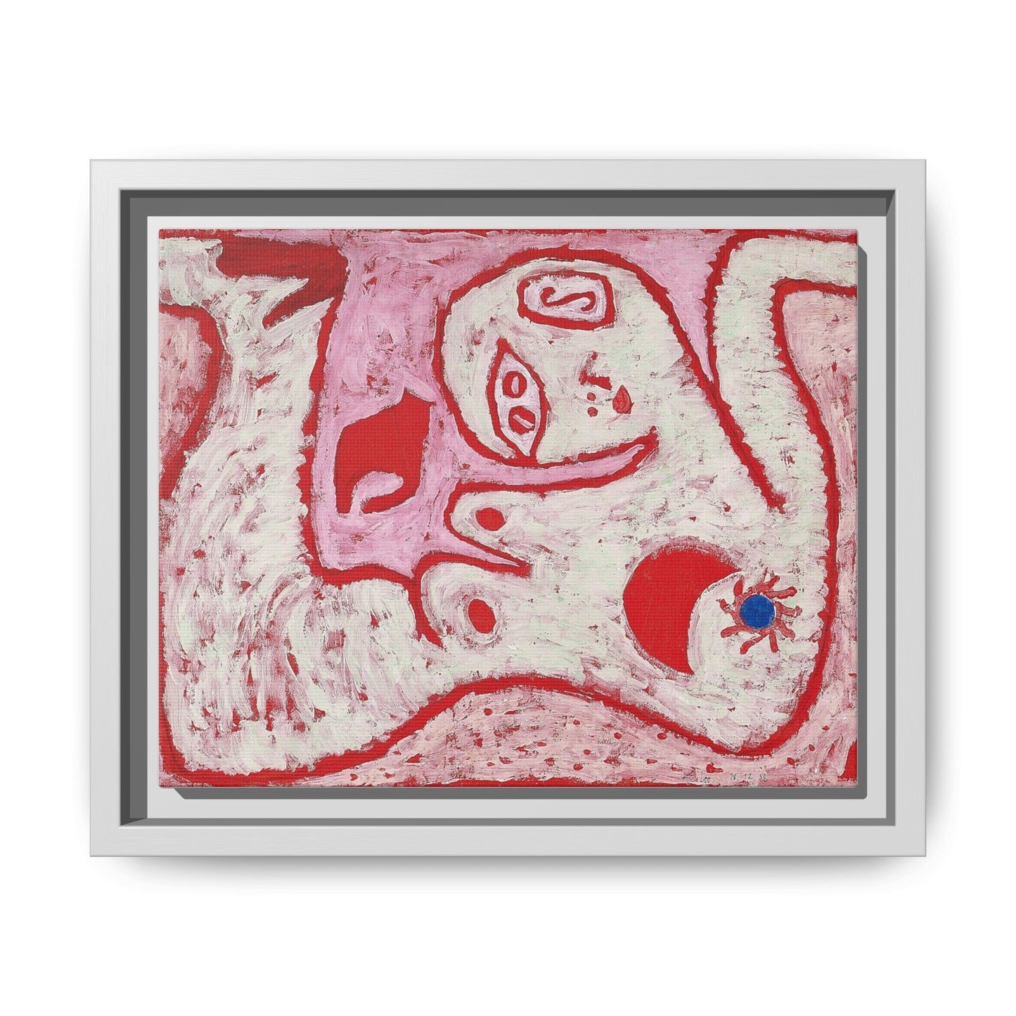 A Woman For Gods by Paul Klee Matte Canvas Framed Wall Art Decor
