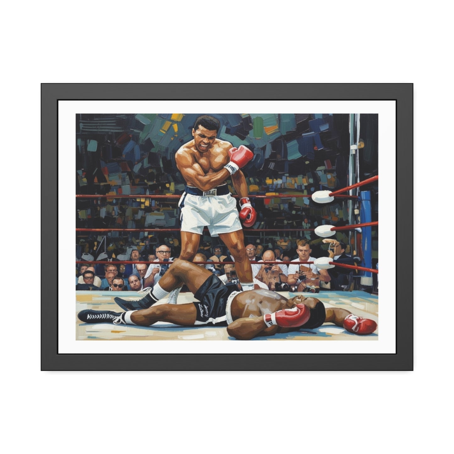 Muhammad Ali 'The Knockout' Framed Poster — Vintage Boxing Wall Art
