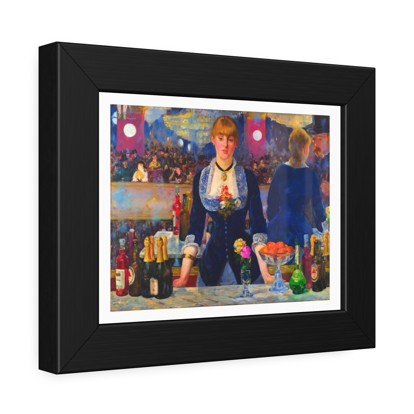 Framed Art Poster — 'A Bar at the Folies‑Bergère' Vintage Impressionist Print