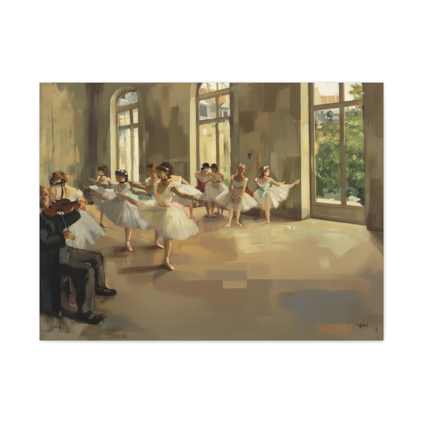 Ballet Rehearsal Matte Canvas