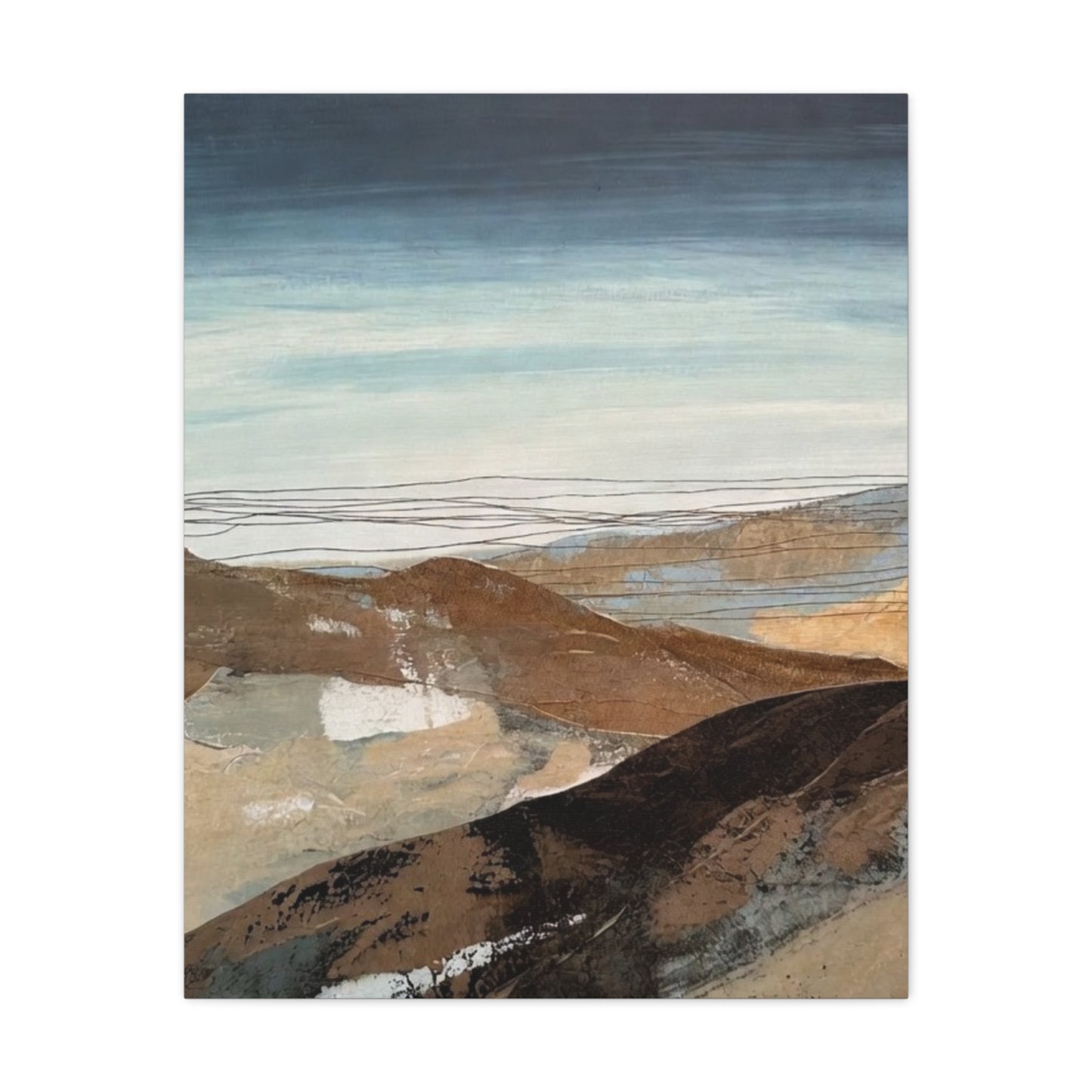 Abstract Landscape Matte Canvas Wall Art — Stretched 1.25"