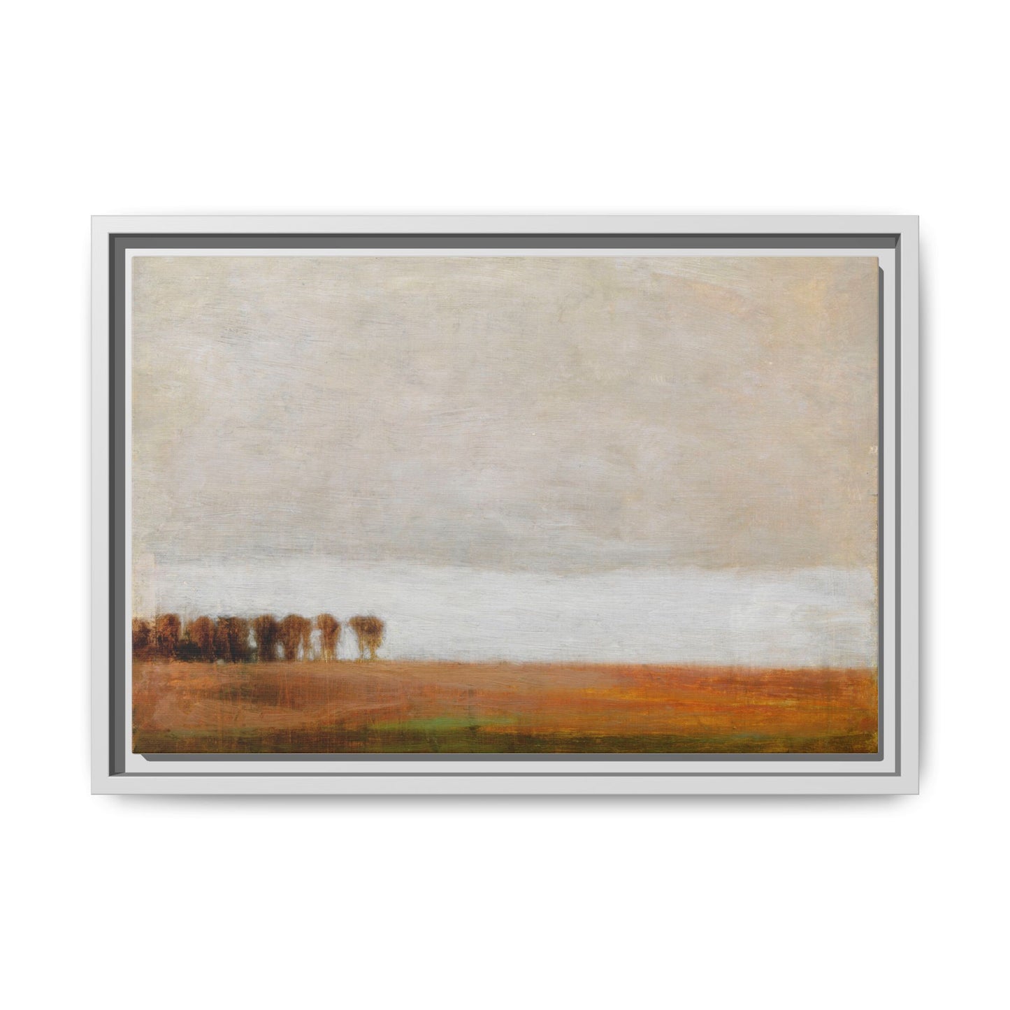View of Jaegersborg Allé, North of Copenhagen by Vilhelm Hammershøi Framed Matte Canvas Wall Art Print