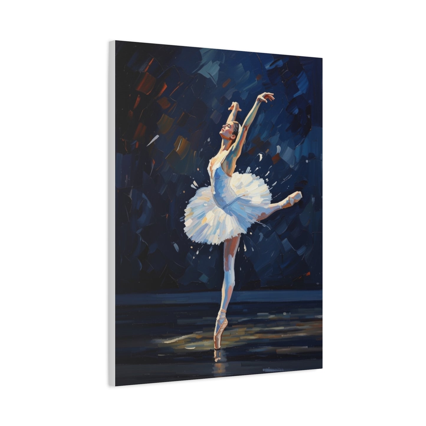 Ballerina Dance Matte Canvas Wall Art — Stretched 1.25"