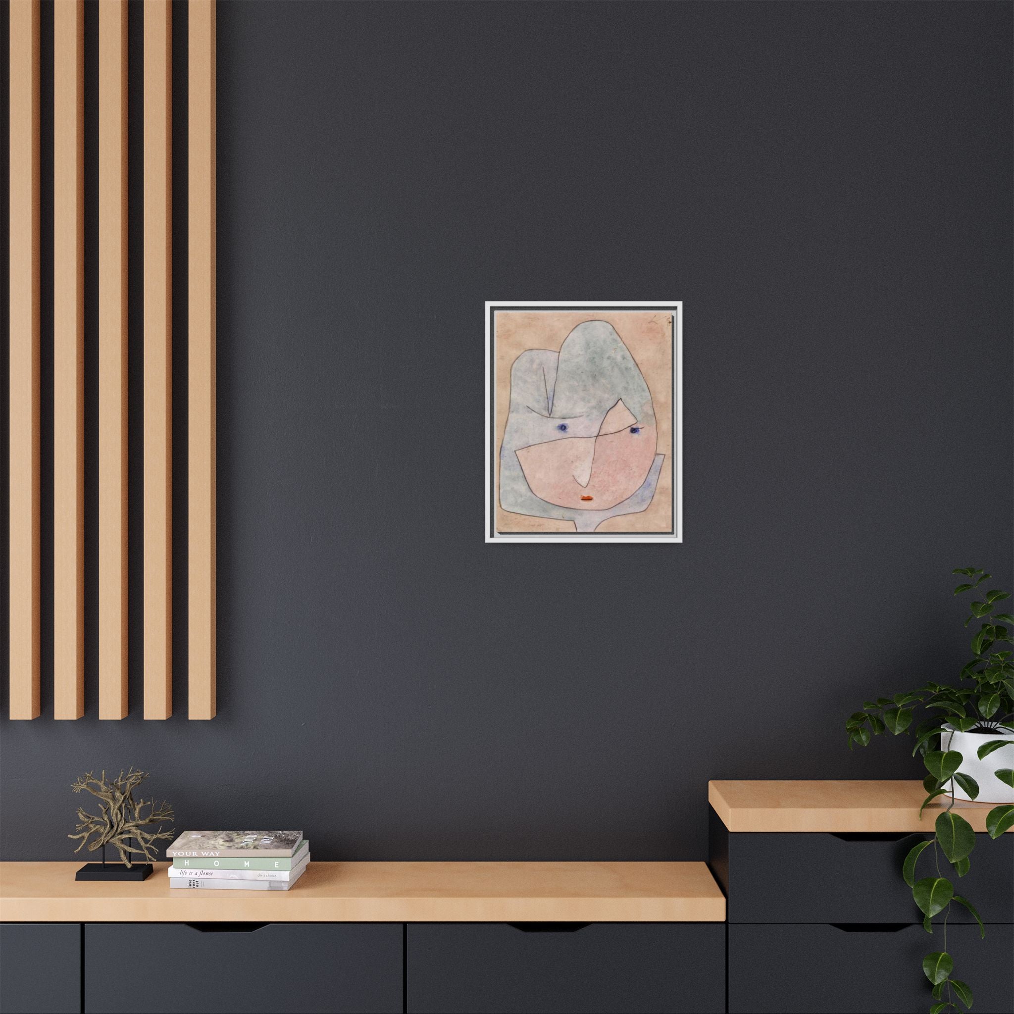 This Bloom is About to Wither by Paul Klee  Framed Matte Canvas Wall Art Print