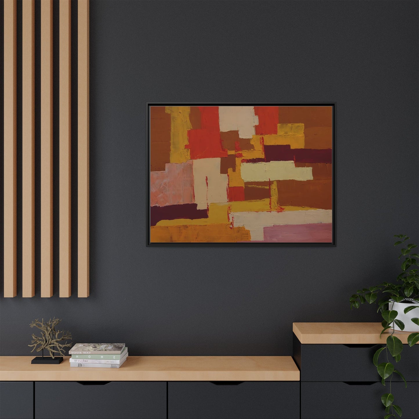 Tableau Confusion by Nicolae Calancea Framed Canvas Wall Art Print