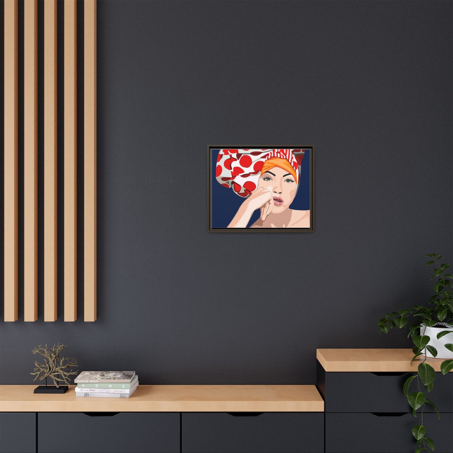 Vivid 20 by Orit Fuchs Pop Art Matte Canvas Framed Wall Art Print