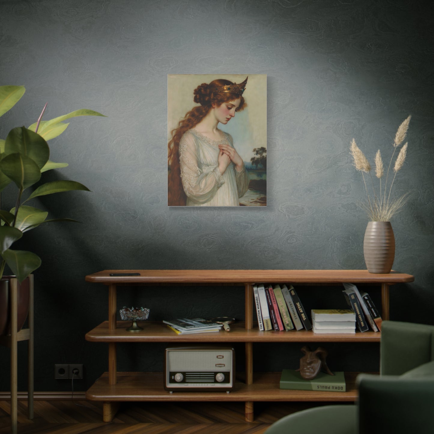 Vintage Romantic Princess Painting — Matte Canvas Wall Art