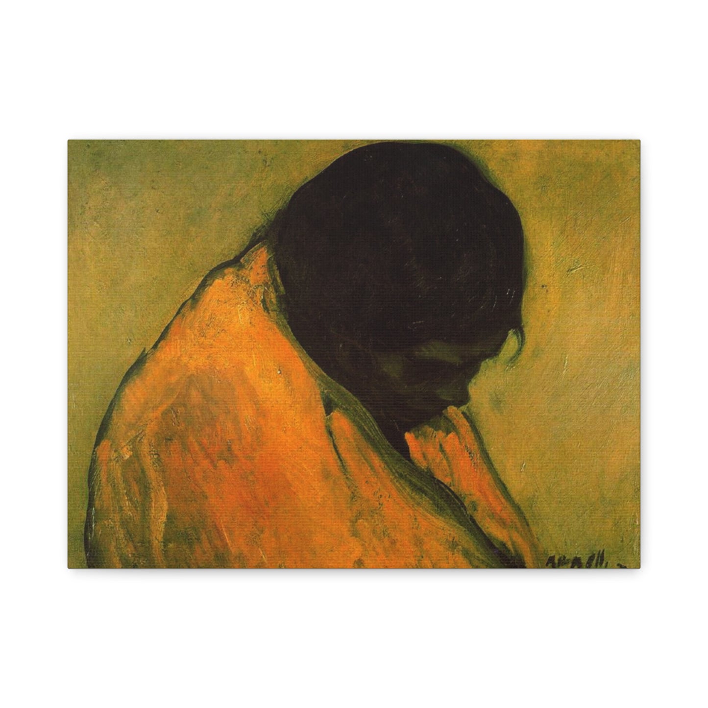 Amparo by Isidre Nonell Matte Stretched Canvas Wall Art Print