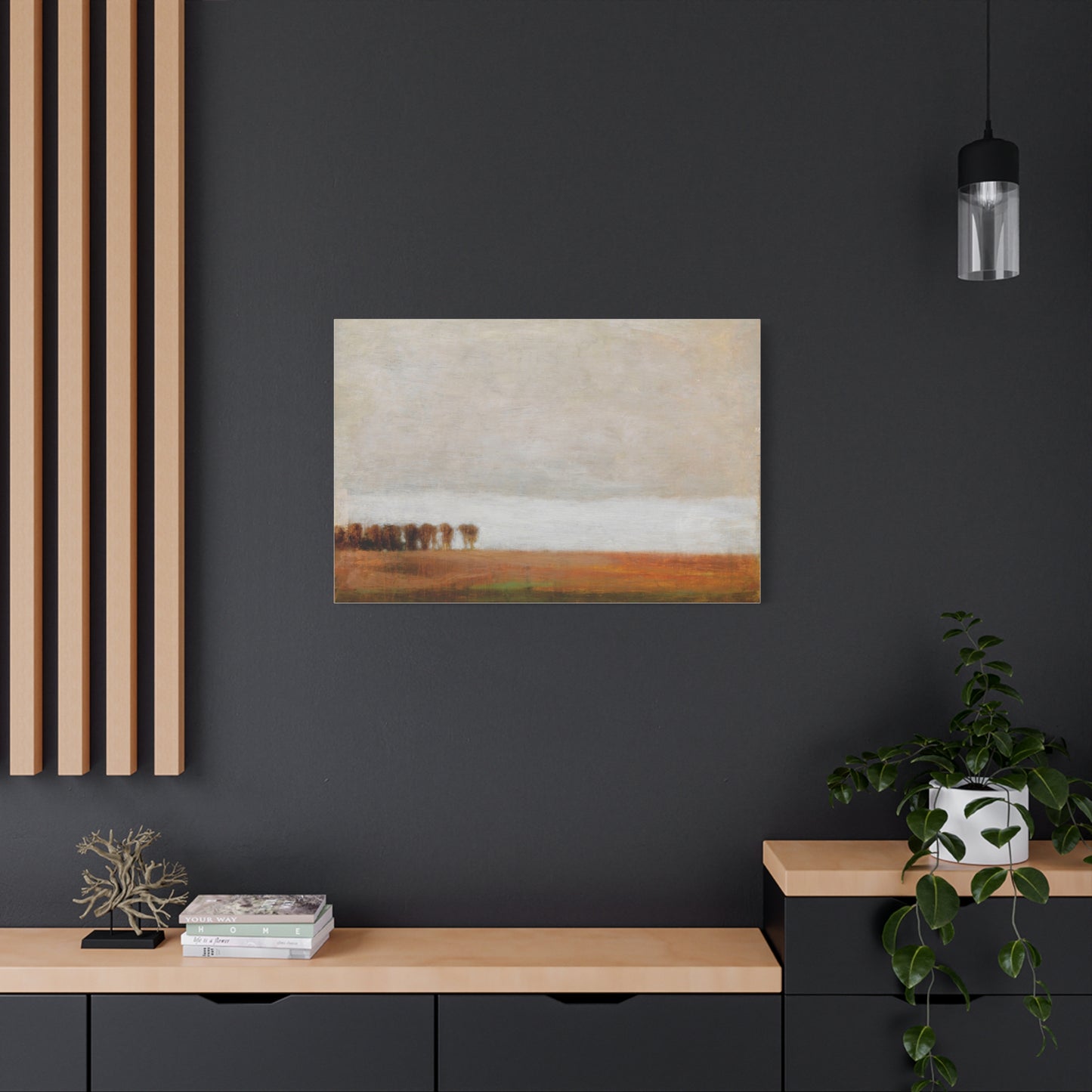 View of Jaegersborg Allé, North of Copenhagen by Vilhelm Hammershøi Canvas Wall Art Print