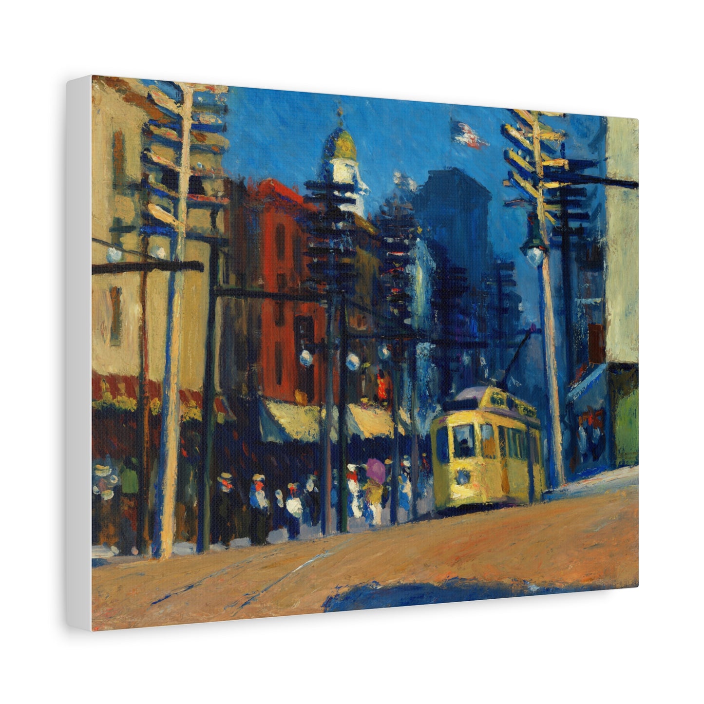 Yonkers by Edward Hopper Matte Canvas Wall Art Print