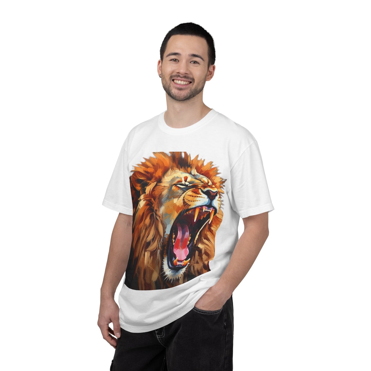 Roaring Lion T-Shirt Bold Wildlife Graphic Tee
