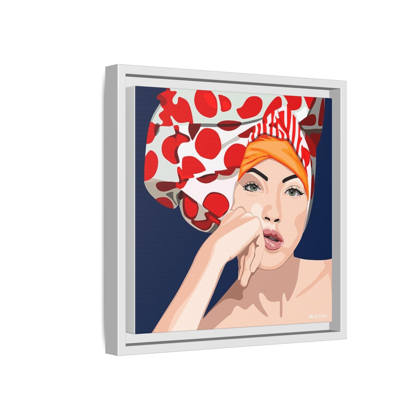 Vivid 20 by Orit Fuchs Pop Art Matte Canvas Framed Wall Art Print